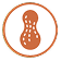 a logo of a peanut