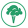 a green logo in a circle