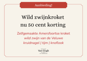✱ Laatste weken! Tijdelijke aanbieding: wildkroket laatste weken! tijdelijke aanbieding: wildkroket